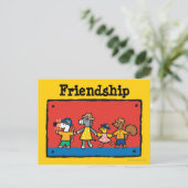 Maisy en Best Friends Hold Hands Briefkaart (Staand voorkant)