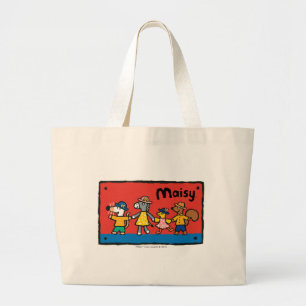 Maisy en Best Friends Hold Hands Grote Tote Bag