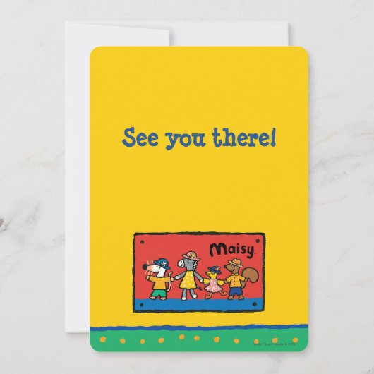 Maisy en Best Friends Hold Hands Kaart (Achterkant)