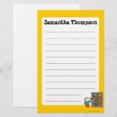 Maisy en boekenplank briefpapier (Voorkant / Achterkant)