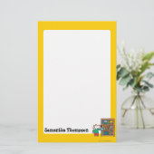 Maisy en boekenplank briefpapier (Staand voorkant)