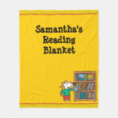 Maisy en boekenplank fleece deken (Voorkant)