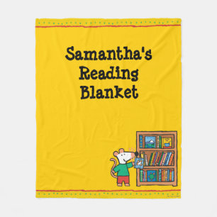 Maisy en boekenplank fleece deken