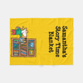 Maisy en boekenplank fleece deken (Voorkant (Horizontaal))