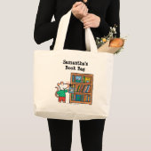Maisy en boekenplank grote tote bag (Voorkant (product))