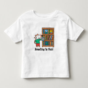 Maisy en boekenplank kinder shirts
