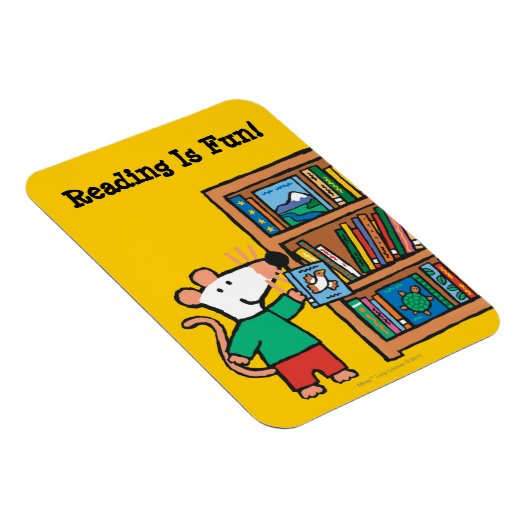 Maisy en boekenplank magneet (Rechterzijde)