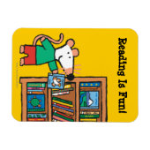 Maisy en boekenplank magneet (Horizontaal)