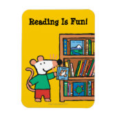Maisy en boekenplank magneet (Verticaal)
