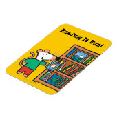 Maisy en boekenplank magneet (Linkerzijde)