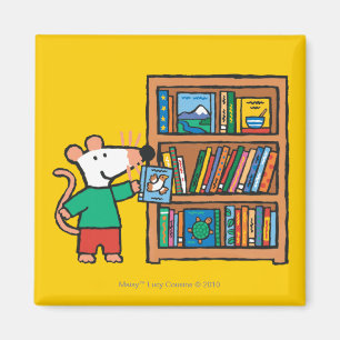 Maisy en boekenplank magneet