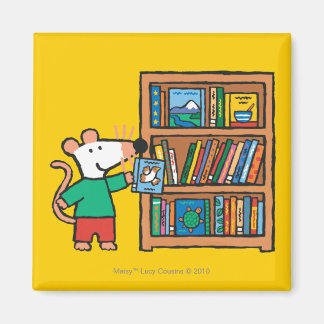 Maisy en boekenplank magneet