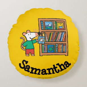 Maisy en boekenplank rond kussen