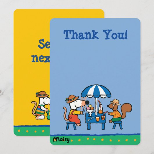 Maisy en Cyril Birthday Kaart (Voorkant / Achterkant)