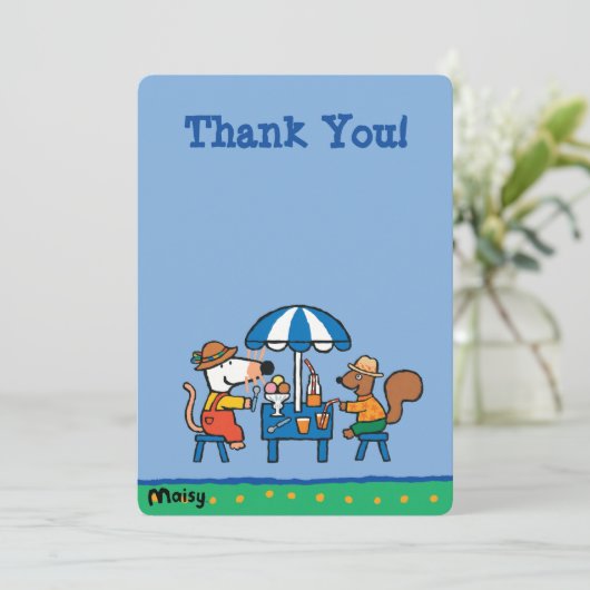 Maisy en Cyril Birthday Kaart (Staand voorkant)