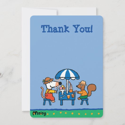 Maisy en Cyril Birthday Kaart (Voorkant)