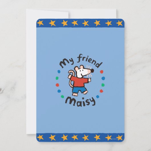 Maisy en Cyril Birthday Kaart (Achterkant)