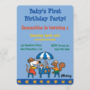 Maisy en Cyril Birthday Kaart