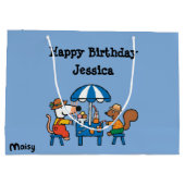 Maisy en Cyril Birthday Large Cadeautasje (Achterkant)