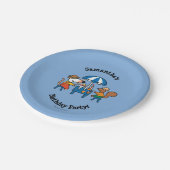 Maisy en Cyril Birthday Papieren Bordje (Gekanteld)