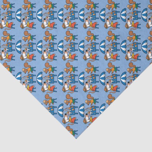 Maisy en Cyril Birthday Tissuepapier (Detail)