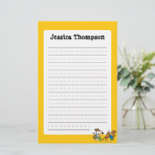 Maisy en Cyril bouwen een Zand Castle Briefpapier (Staand voorkant)