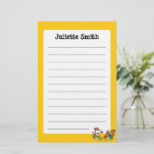 Maisy en Cyril bouwen een Zand Castle Briefpapier (Staand voorkant)