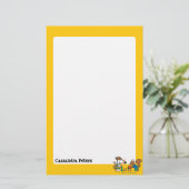 Maisy en Cyril bouwen een Zand Castle Briefpapier (Staand voorkant)