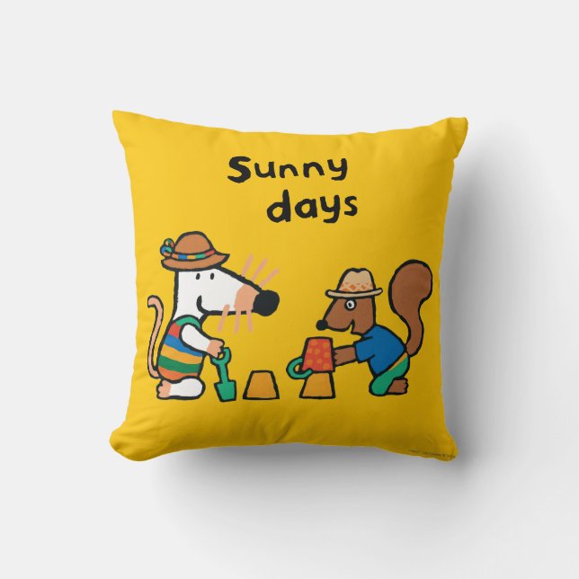 Maisy en Cyril bouwen een Zand Castle Kussen (Voorkant)