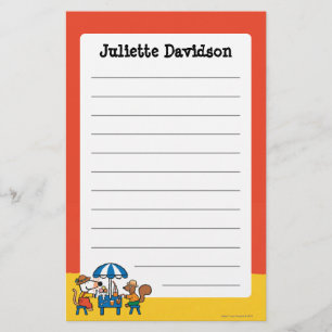 Maisy en Cyril Snacktime in het strand Briefpapier