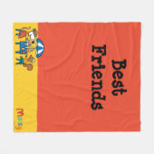 Maisy en Cyril Snacktime in het strand Fleece Deken (Voorkant (Horizontaal))