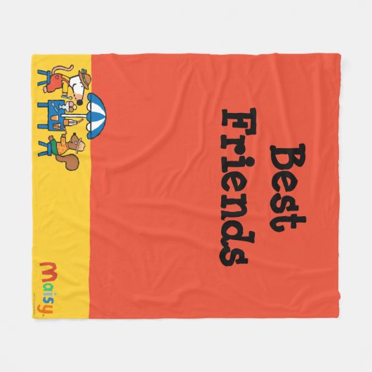 Maisy en Cyril Snacktime in het strand Fleece Deken (Voorkant (Horizontaal))