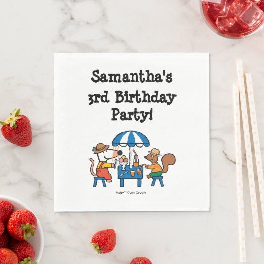 Maisy en Cyril Verjaardag Servet (Insitu)