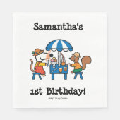 Maisy en Cyril Verjaardag Servetten (Voorkant)