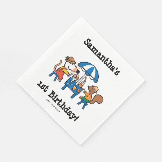 Maisy en Cyril Verjaardag Servetten (Hoek)