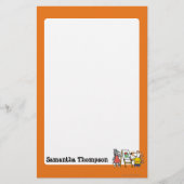 Maisy en Dotty Paint op Preschool Briefpapier (Voorkant)