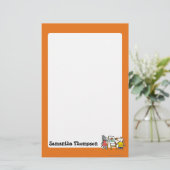 Maisy en Dotty Paint op Preschool Briefpapier (Staand voorkant)