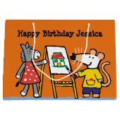 Maisy en Dotty Paint op Preschool Large Cadeautasje (Voorkant)