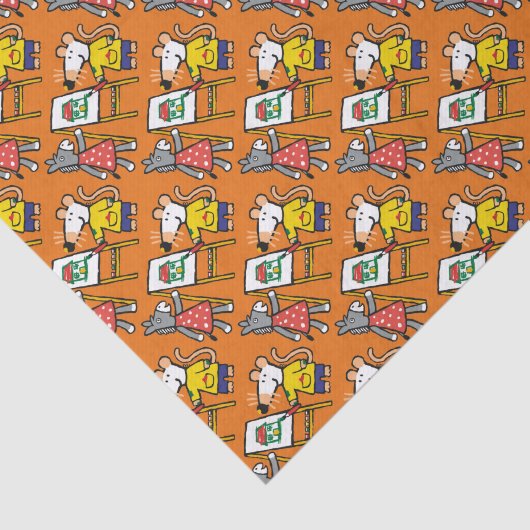 Maisy en Dotty Paint op Preschool Tissuepapier (Detail)