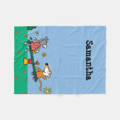 Maisy en Dotty Seesaw op de speelplaats Fleece Deken (Voorkant (Horizontaal))