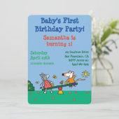 Maisy en Dotty Seesaw op de speelplaats Kaart (Staand voorkant)