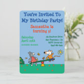 Maisy en Dotty Seesaw op de speelplaats Kaart (Staand voorkant)