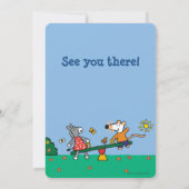 Maisy en Dotty Seesaw op de speelplaats Kaart (Achterkant)