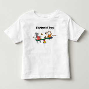 Maisy en Dotty Seesaw op de speelplaats Kinder Shirts