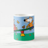 Maisy en Dotty Seesaw op de speelplaats Koffiemok (Center)