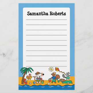 Maisy en Friends bij de Beach Briefpapier