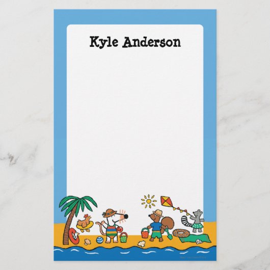 Maisy en Friends bij de Beach Briefpapier (Voorkant)
