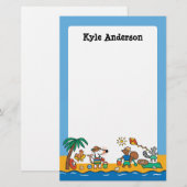 Maisy en Friends bij de Beach Briefpapier (Voorkant / Achterkant)