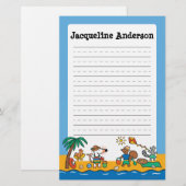 Maisy en Friends bij de Beach Briefpapier (Voorkant / Achterkant)