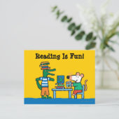 Maisy en Friends Geniet van de bibliotheek Briefkaart (Staand voorkant)